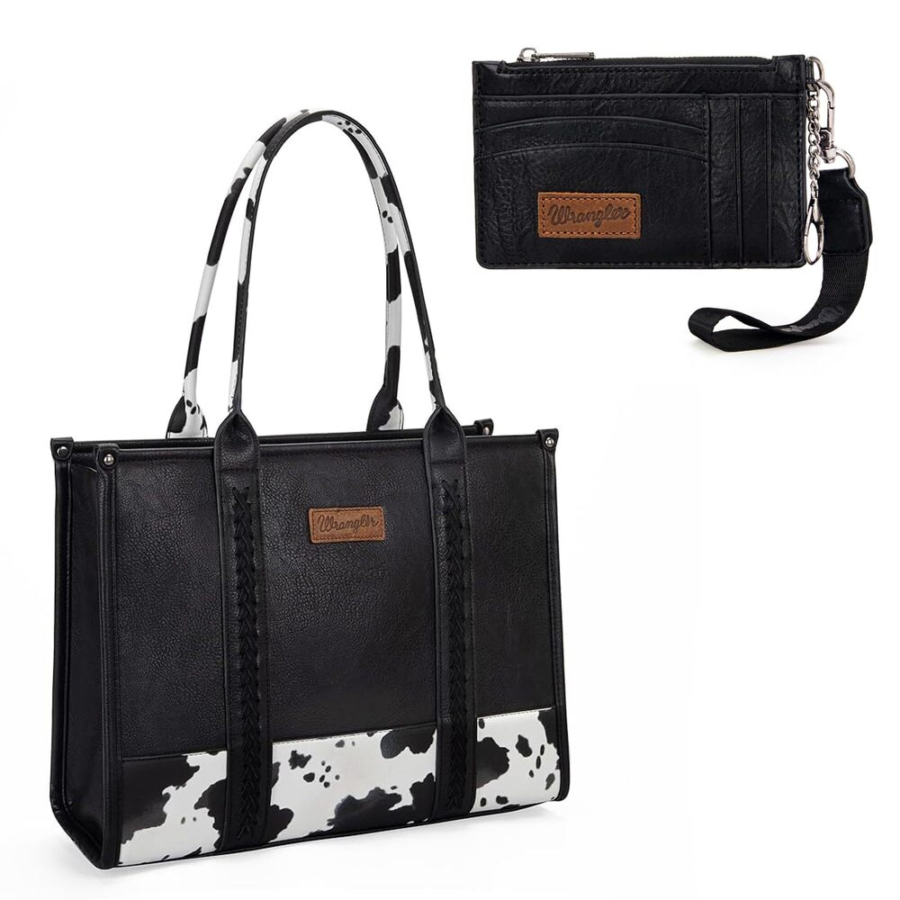 8468 Wrangler Tote Handbag and Credit Card Holder Set